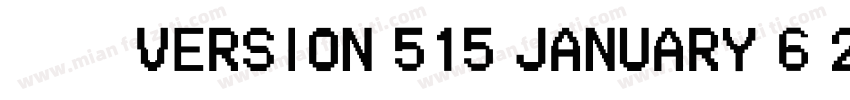 拉长加粗 常规Version 515 January 6 2017字体转换